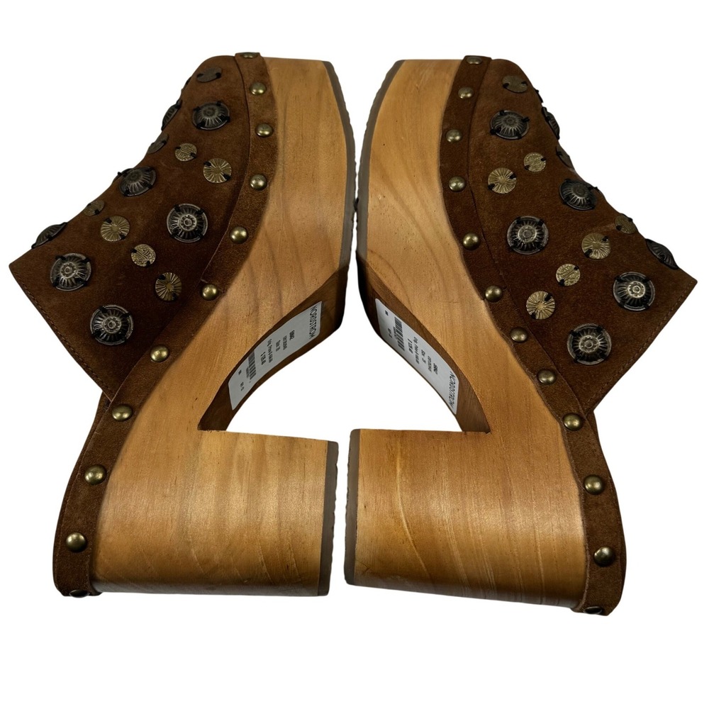 Free People Tan Studded Clogs - Picture 3 of 16